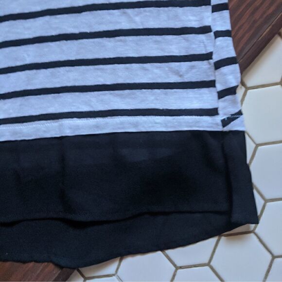 Sanctuary Striped Linen Layered Top - Picture 3 of 6